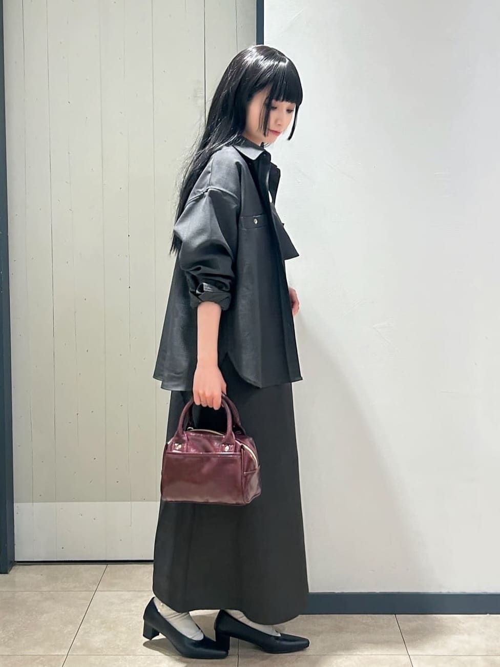 yukinoさんの「grove｜【カセット服/選べる着丈】洗濯機で洗えるオーバーシャツ」を使ったコーディネート