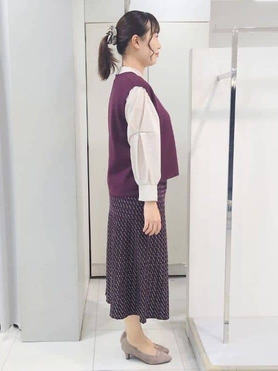 AZUSAさんの「Reflect｜【さらっと一枚で決まる／重ね着にもおすすめ◎】タックスリーブシャツブラウス」を使ったコーディネート