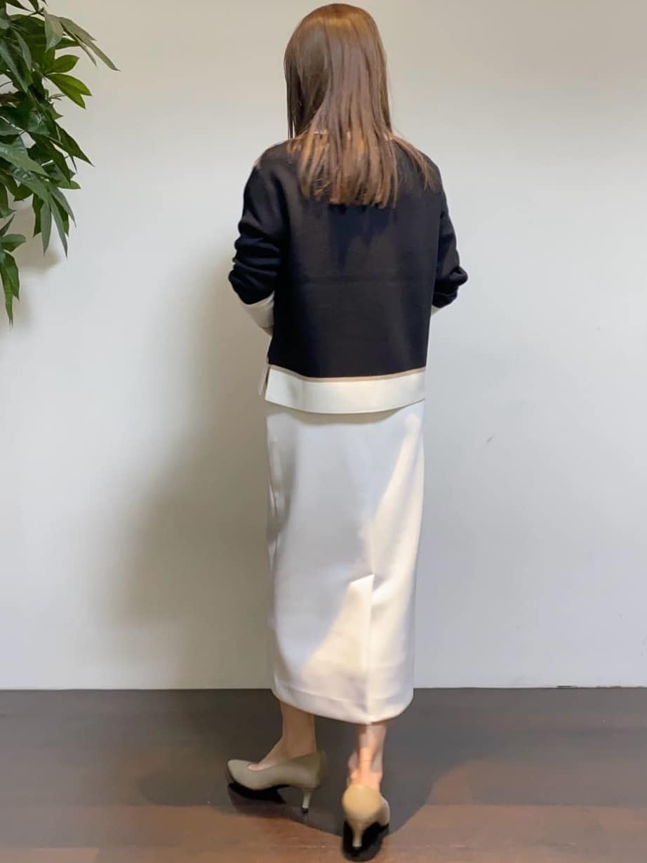 tomoさんの「UNTITLED｜【セットアップ可/洗える/ウエストゴム】ダンボールジャージスカート」を使ったコーディネート