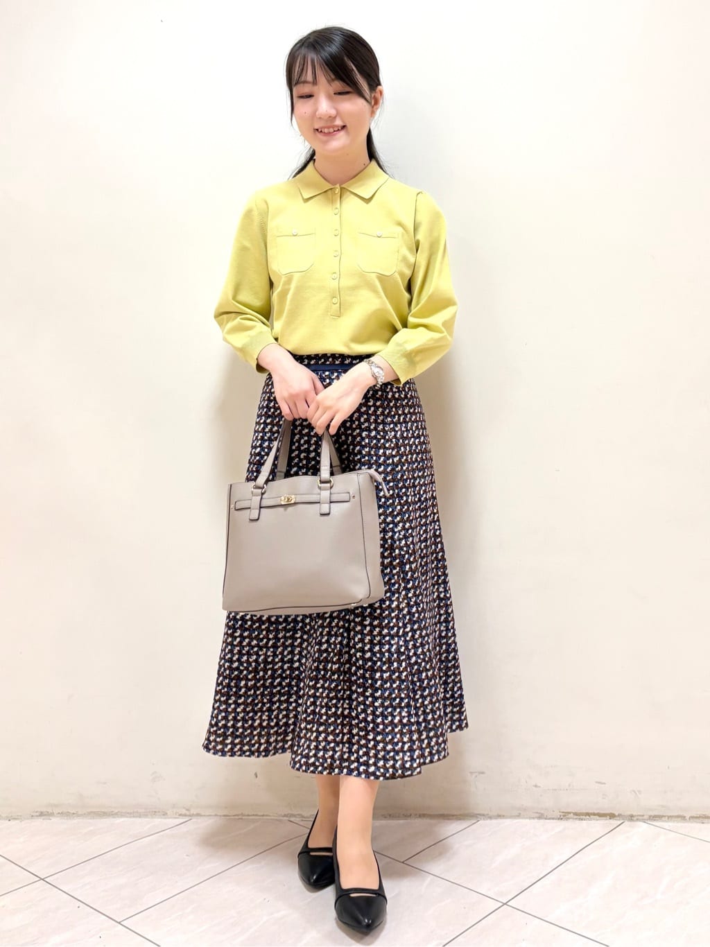 mikiさんの「Reflect｜【透けにくい◎】衿付き七分袖ニット」を使ったコーディネート
