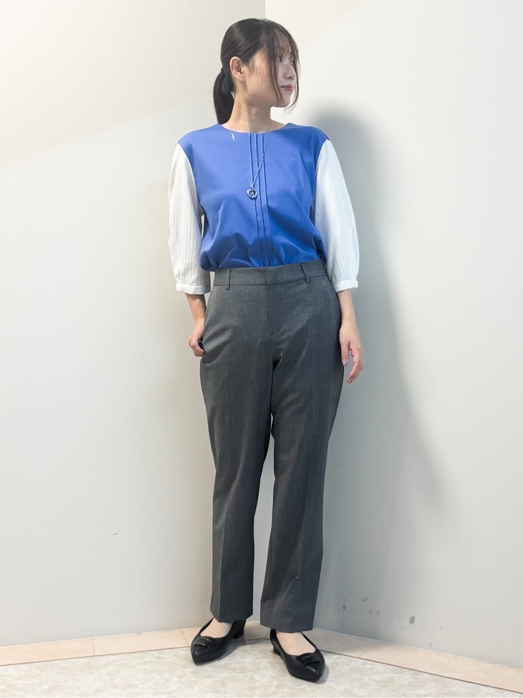 Sawaさんの「Reflect｜【体型カバー／腰周りカバー】長め丈プルオーバージャージ」を使ったコーディネート