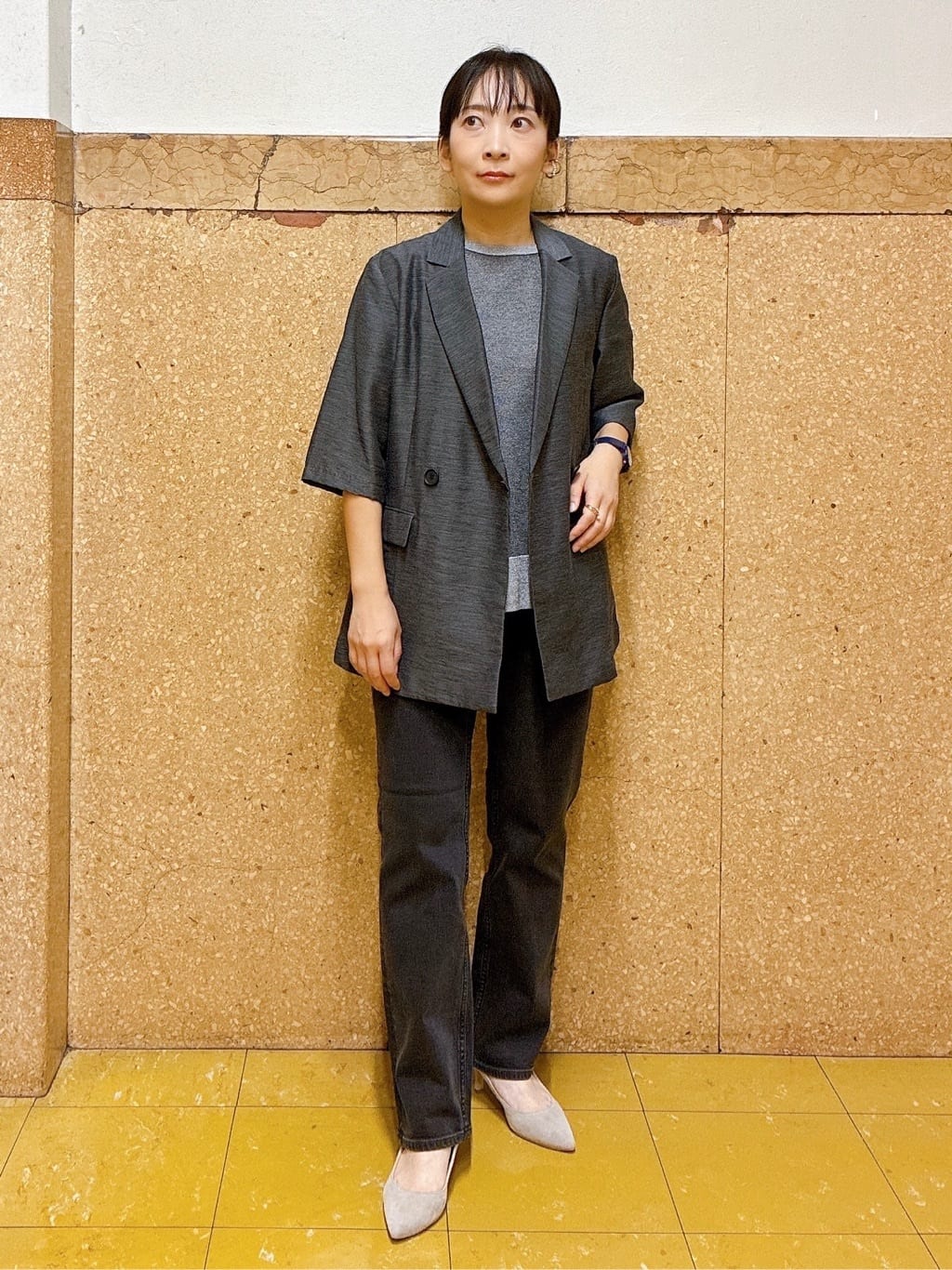hattoriさんの「INDIVI｜ライトダブルジャケット」を使ったコーディネート