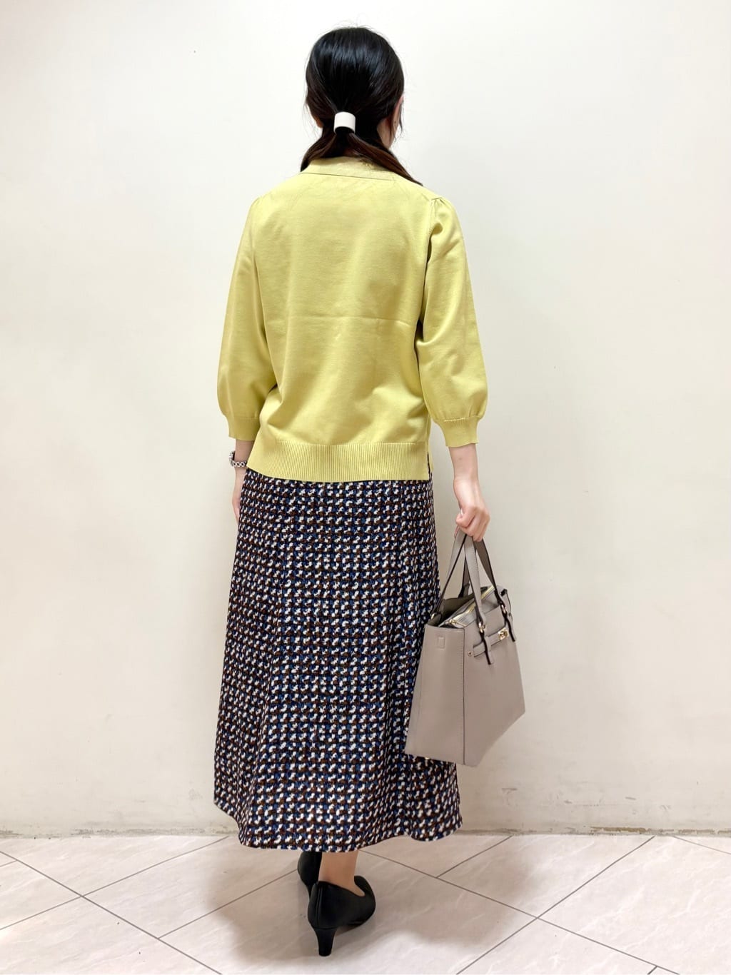 mikiさんの「Reflect｜【透けにくい◎】衿付き七分袖ニット」を使ったコーディネート