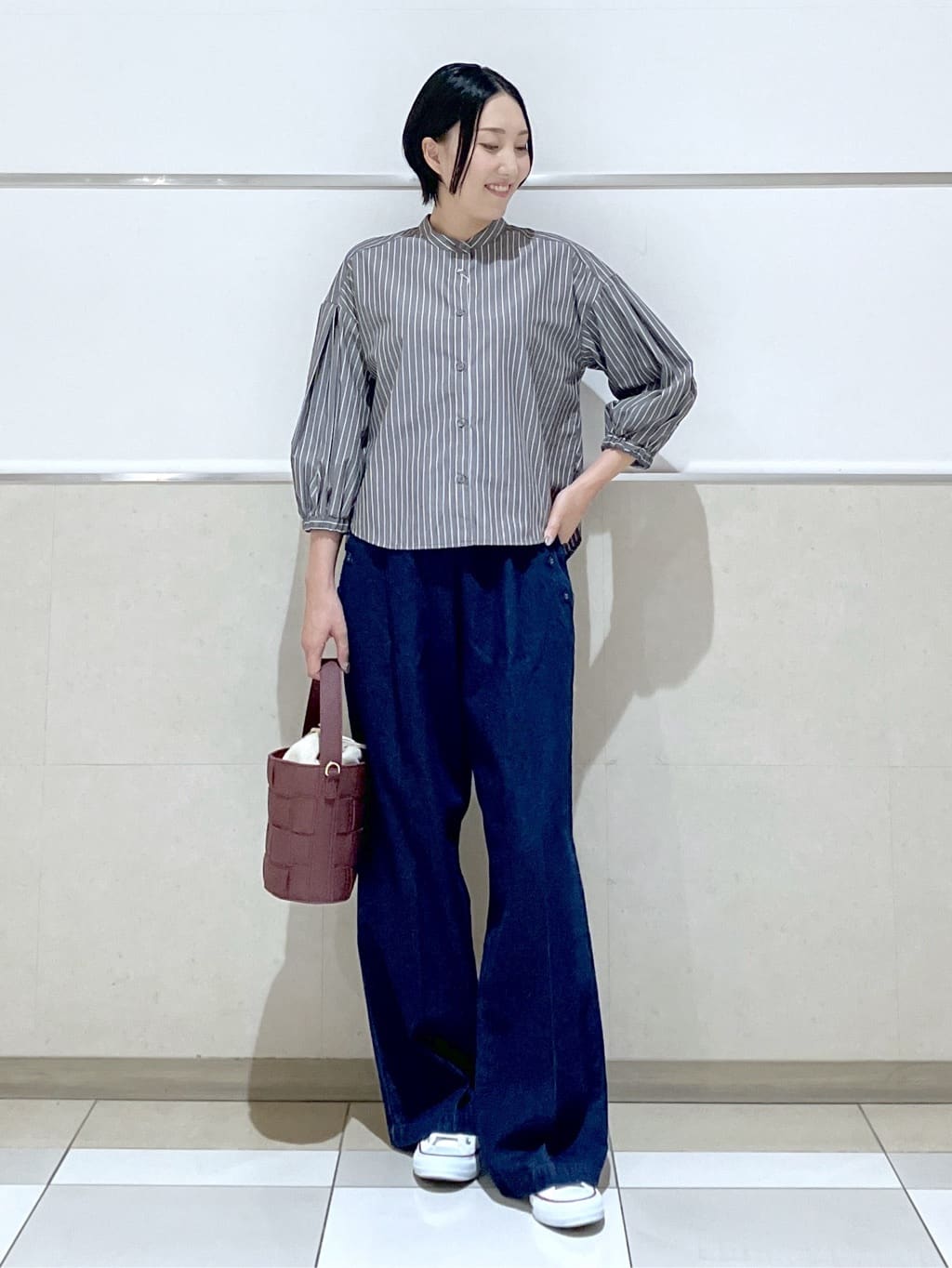 eriko さんの「Dessin｜【洗える】マリンデニムパンツ」を使ったコーディネート