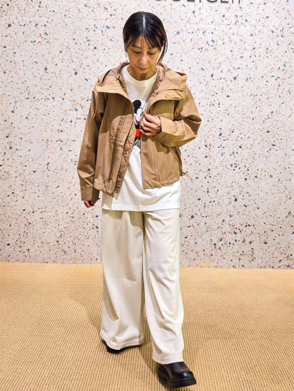 yoshimiさんの「OPAQUE.CLIP｜《ツインセット》マウンテンパーカー&times;キルティングベストライナー【撥水／洗濯機OK】」を使ったコーディネート