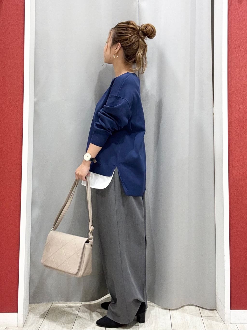 shioさんの「SHOO･LA･RUE｜【洗濯機可/S-LL】すっきり上品きれい見え タックワイドパンツ」を使ったコーディネート