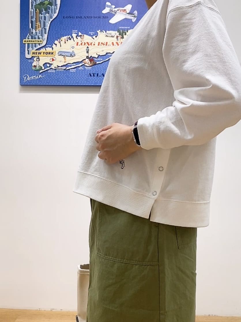 Hamaさんの「Dessin｜【洗える】サイドスナップカットソー」を使ったコーディネート