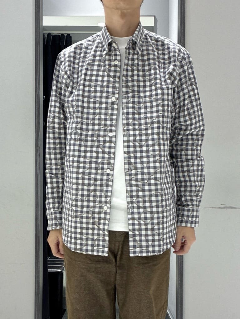 わいずみさんの「TAKEO KIKUCHI｜チェックボーラーガーゼシャツ」を使ったコーディネート
