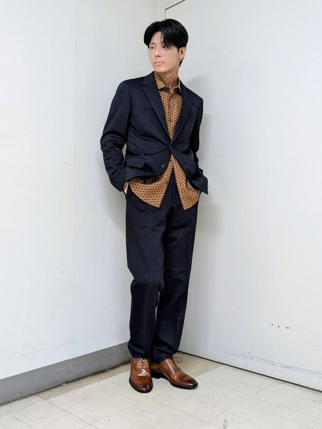 ryoさんの「TAKEO KIKUCHI｜【None Of Stress】アクティブジャージ 千鳥 ジャケット」を使ったコーディネート