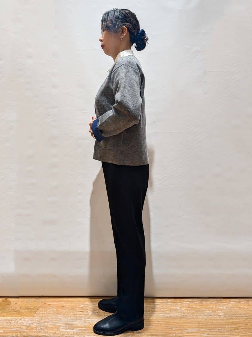 ぽんさんの「OPAQUE.CLIP｜ポケット刺繍レギュラーカラーシャツ【洗濯機OK】」を使ったコーディネート