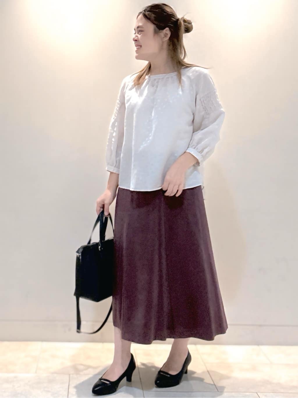 S&auml;K&iuml;さんの「Reflect｜【一枚で着映える◎】レオパード風ジャカードブラウス」を使ったコーディネート
