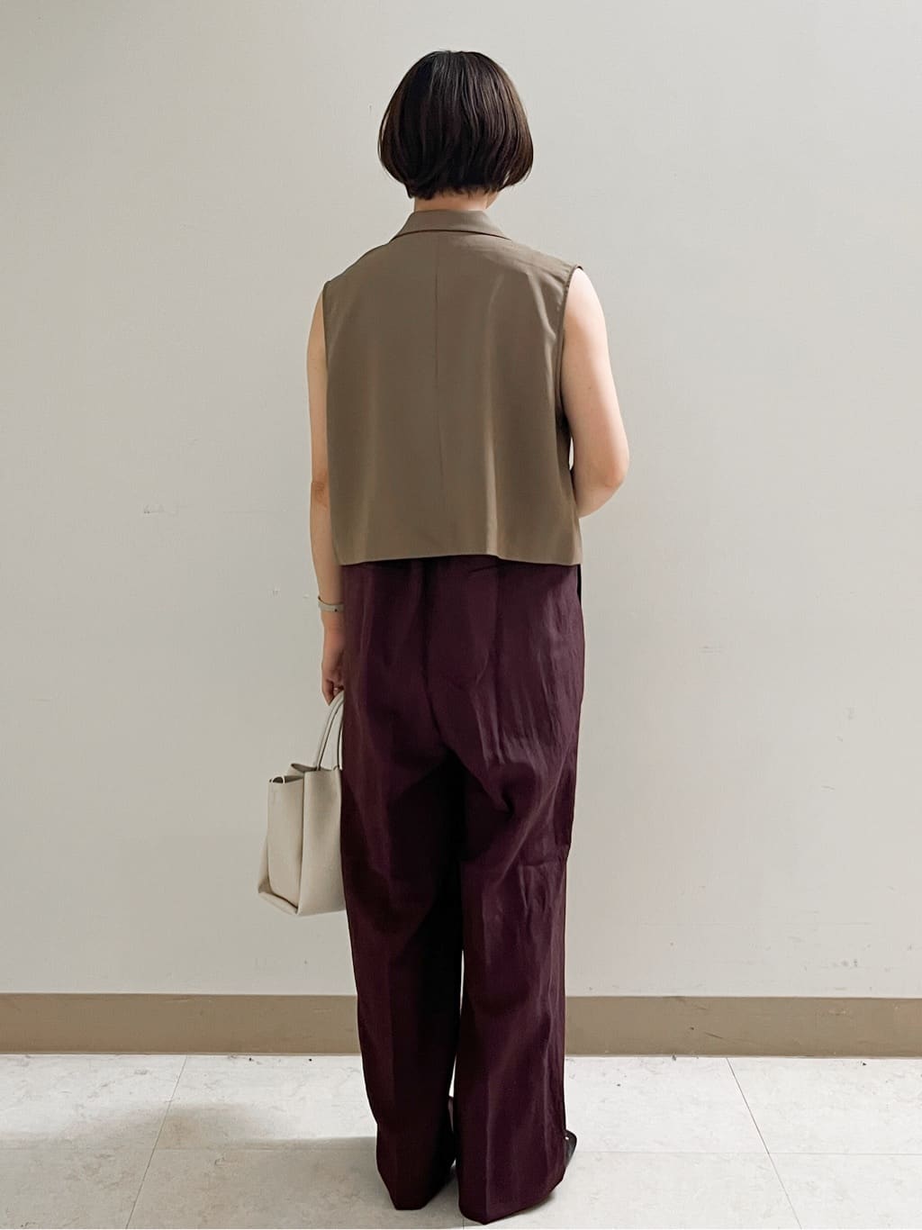 あかねさんの「OPAQUE.CLIP｜ショートテーラードジレ【接触冷感／洗濯機洗い可】」を使ったコーディネート