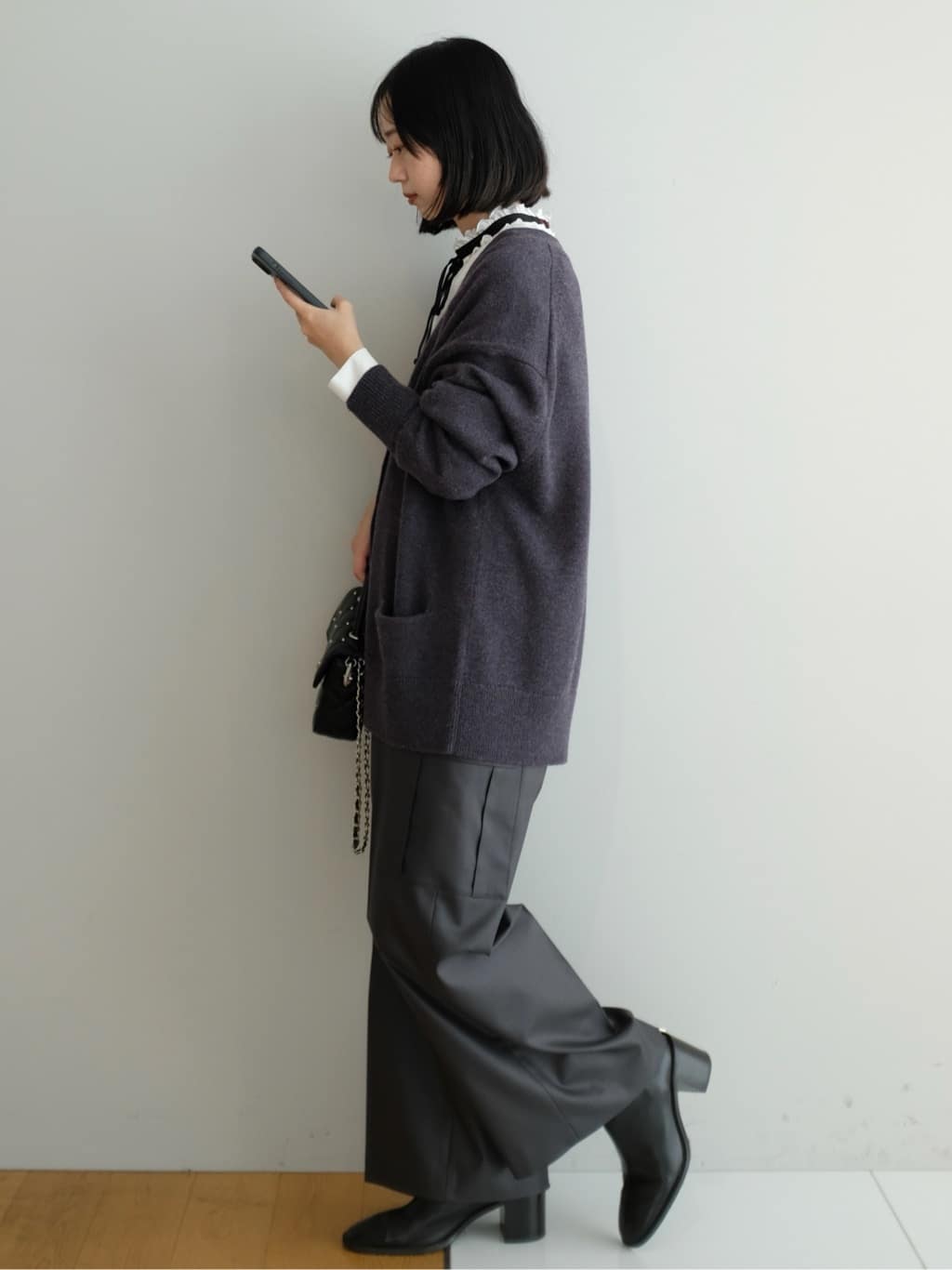 Kishimotoさんの「DRESSTERIOR｜レタードニットカーディガン」を使ったコーディネート