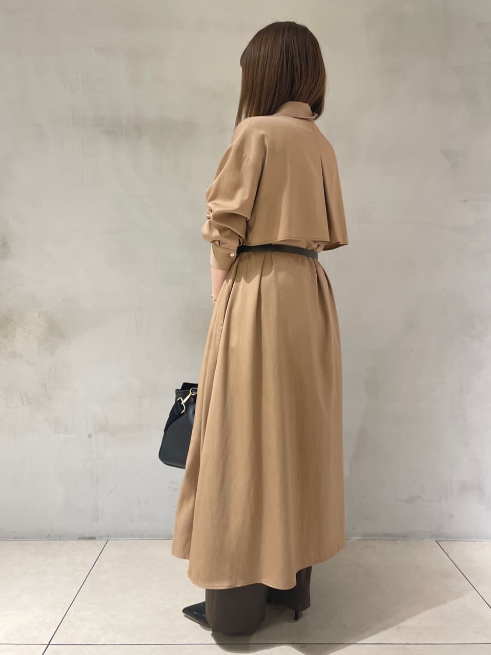 ゆいさんの「UNTITLED｜【洗える/はっ水/後ろウエストゴム】ストレッチ2タックワイドパンツ」を使ったコーディネート