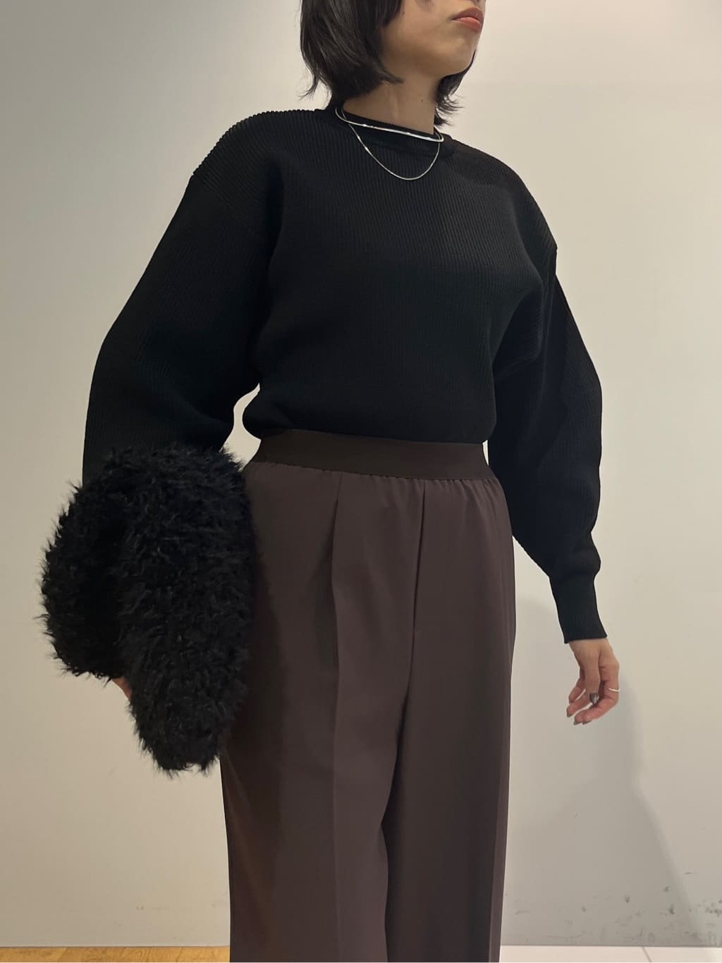 Harukaさんの「INDIVI｜Comfy SET UP｜イージーストレートワイドパンツ【セットアップ対応／通勤/カセット服】」を使ったコーディネート