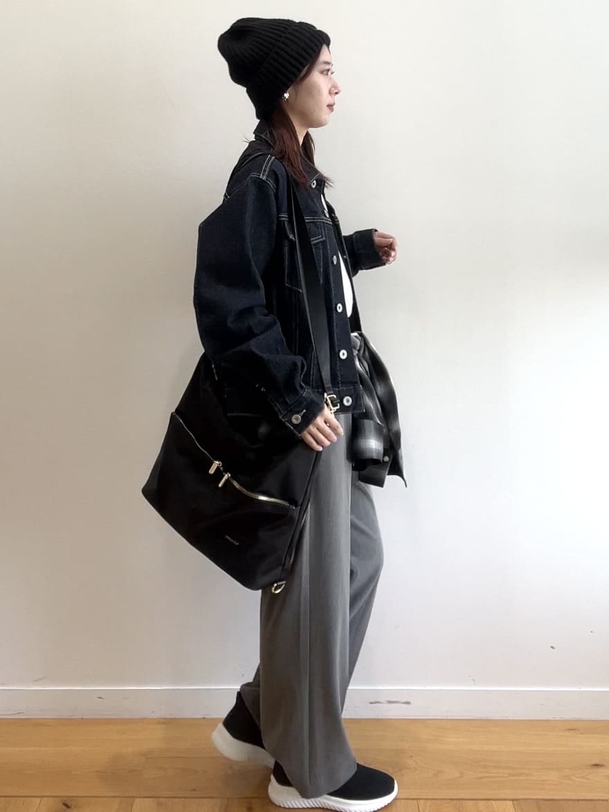 RINAさんの「OPAQUE.CLIP｜ロングロゴTシャツ【洗濯機OK】」を使ったコーディネート