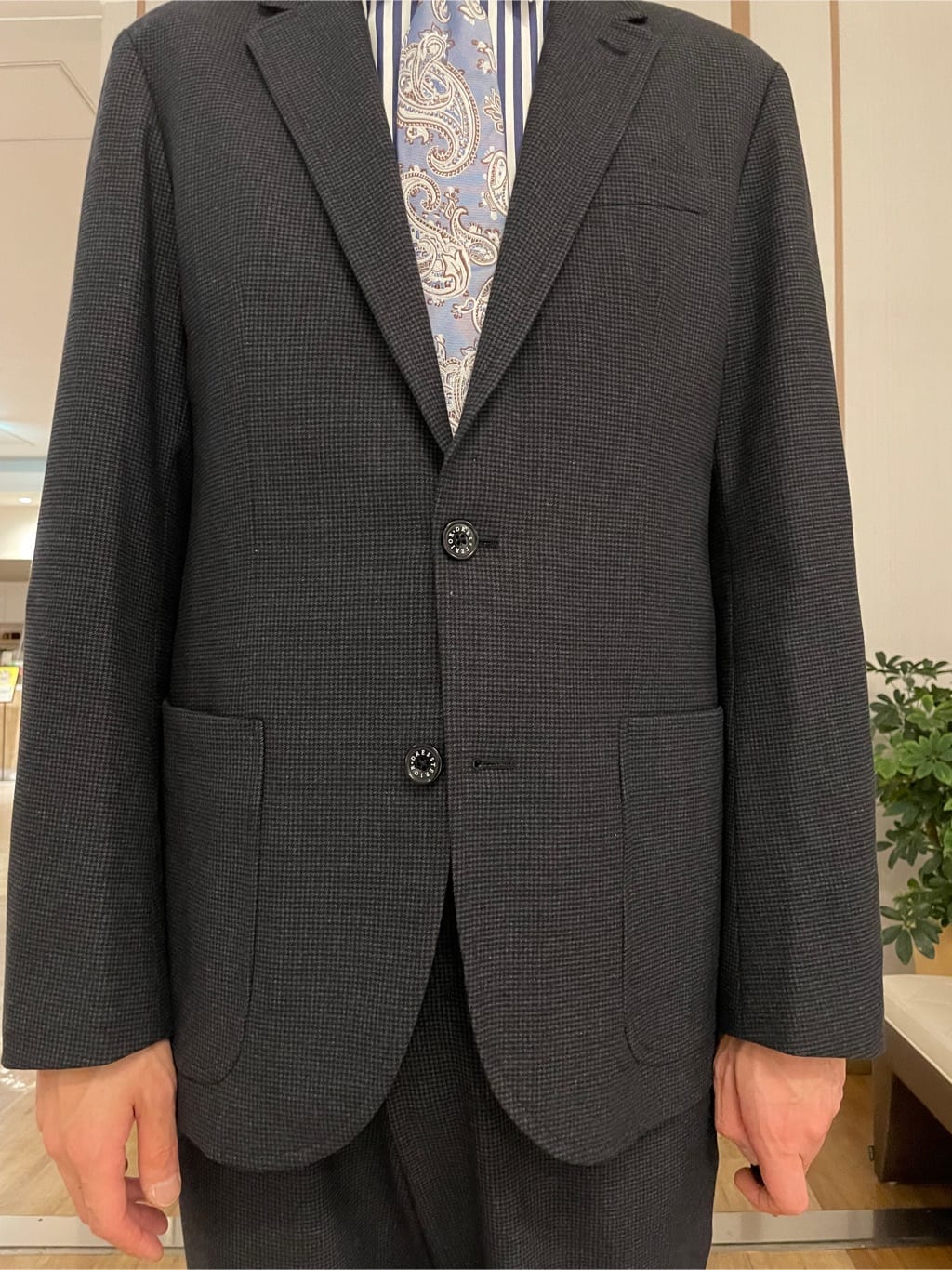 橋本さんの「DRESSTERIOR｜◆【セットアップ可】ストレッチソフトタッチ チェックジャケット」を使ったコーディネート