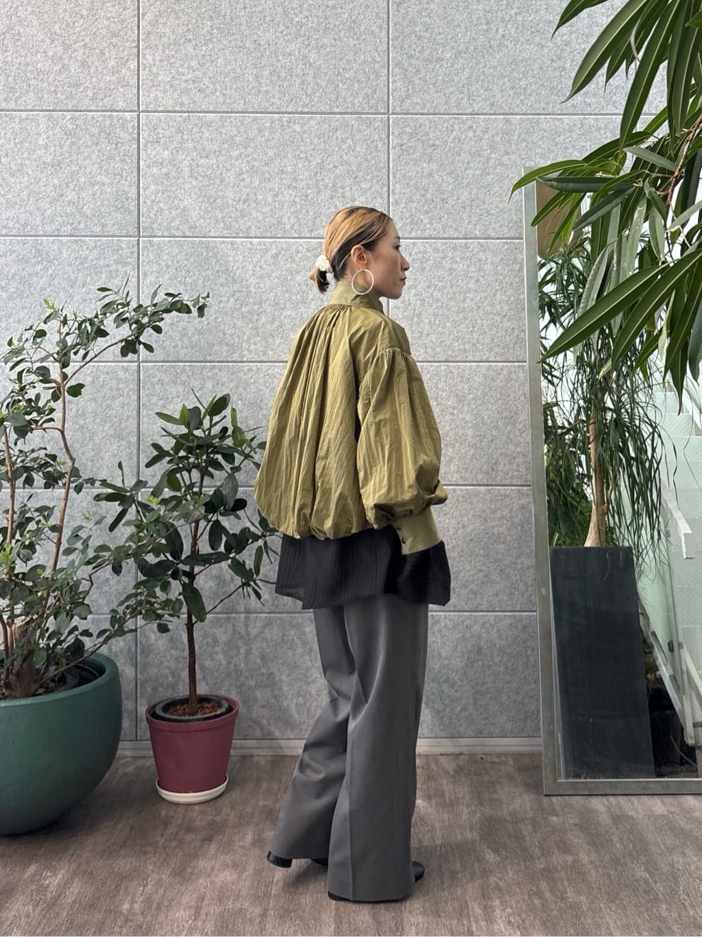 kotakiさんの「INDIVI｜バルーンナイロンブルゾン」を使ったコーディネート