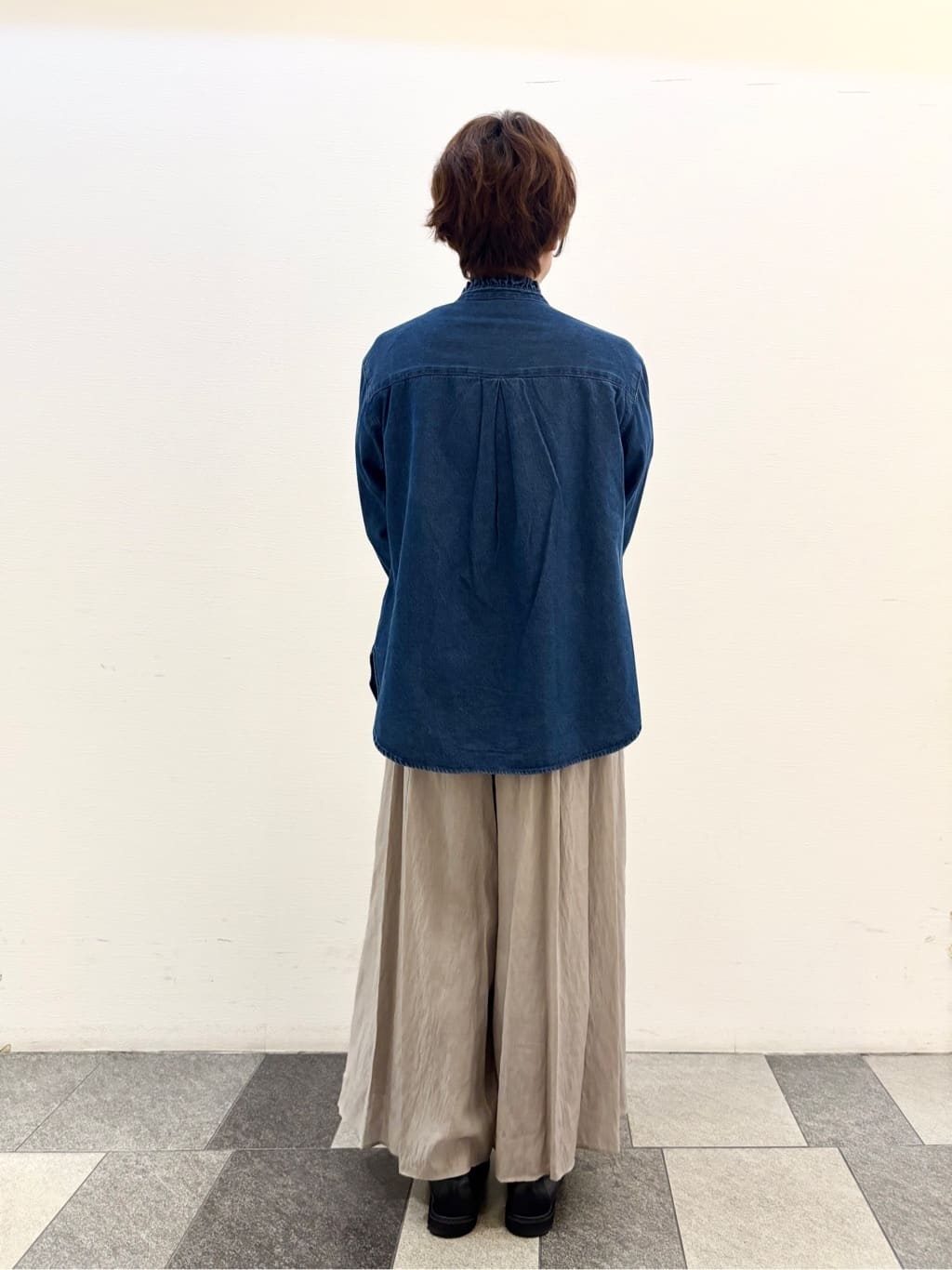 Haruさんの「Dessin｜【洗える】バイカラーショート丈ニット」を使ったコーディネート