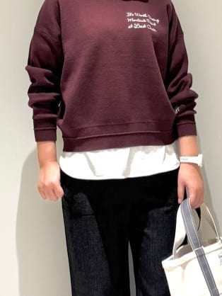 Liriさんの「Dessin｜【選べる首元デザイン/洗える】クルーネックロングTシャツ」を使ったコーディネート
