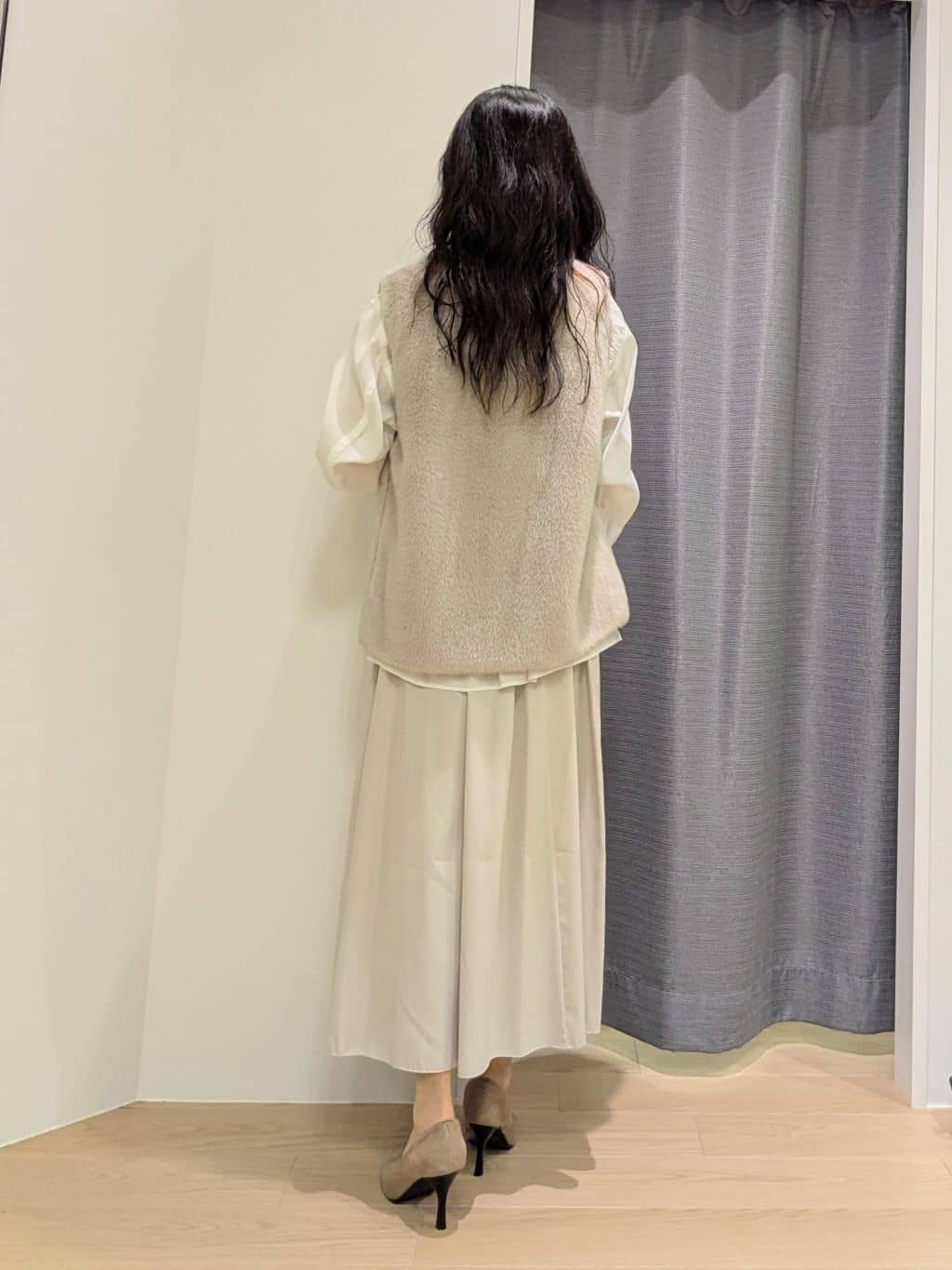 miiさんの「INDIVI｜ミンク調フェイクファージレ」を使ったコーディネート
