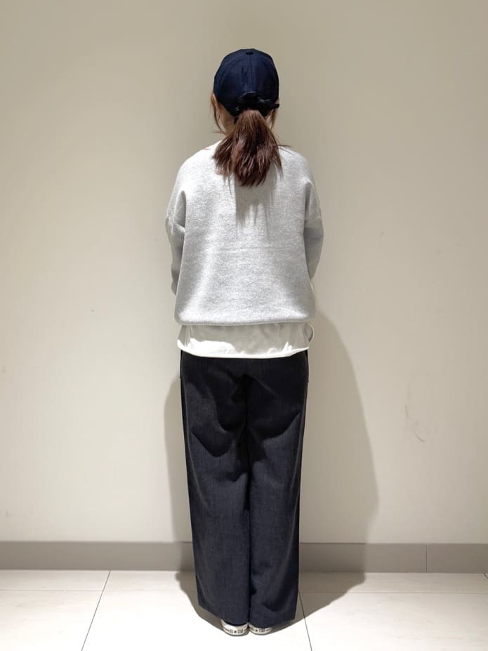Liriさんの「Dessin｜【選べる首元デザイン/洗える】クルーネックロングTシャツ」を使ったコーディネート