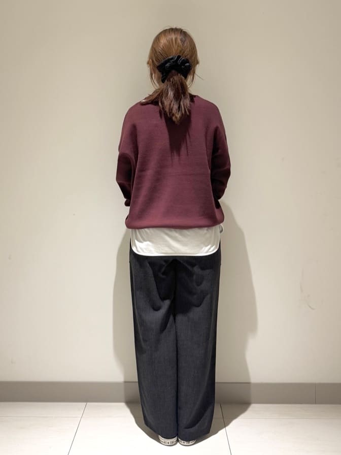 Liriさんの「Dessin｜【選べる首元デザイン/洗える】クルーネックロングTシャツ」を使ったコーディネート