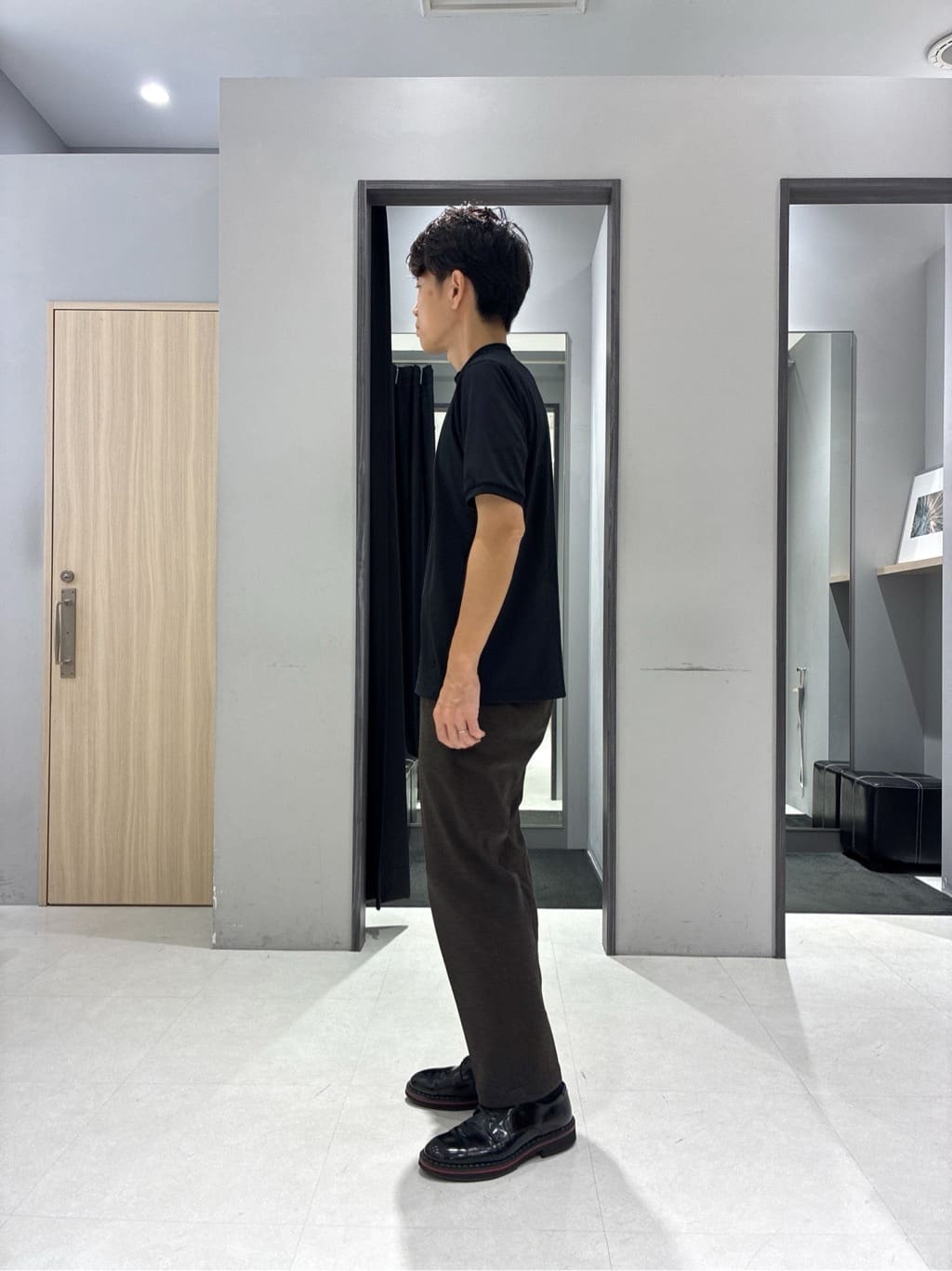 わいずみさんの「TAKEO KIKUCHI｜チェックボーラーガーゼシャツ」を使ったコーディネート