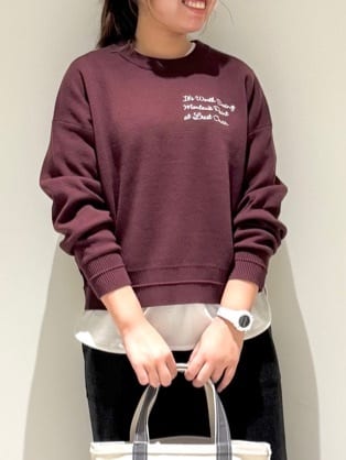 Liriさんの「Dessin｜【選べる首元デザイン/洗える】クルーネックロングTシャツ」を使ったコーディネート
