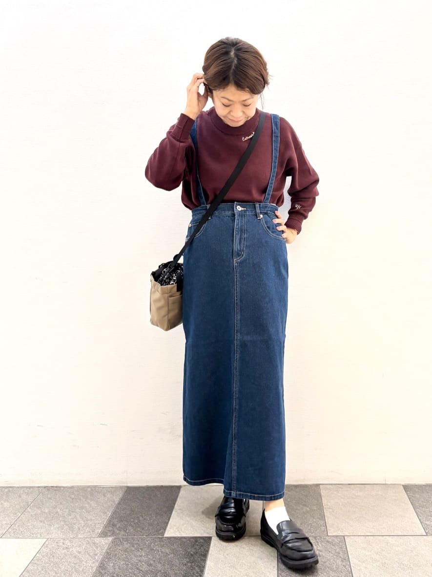 Haruさんの「Dessin｜【洗える】刺繍入りジャカードニット」を使ったコーディネート