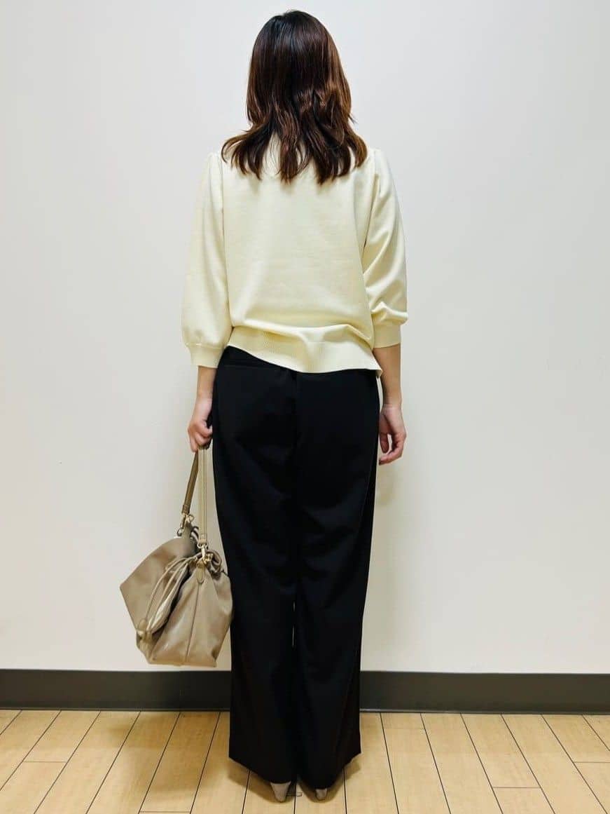 miiiさんの「Reflect｜【透けにくい◎】衿付き七分袖ニット」を使ったコーディネート
