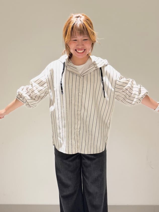 Liriさんの「Dessin｜【選べる首元デザイン/洗える】クルーネックロングTシャツ」を使ったコーディネート