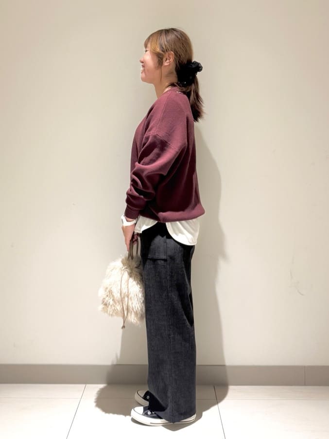 Liriさんの「Dessin｜【選べる首元デザイン/洗える】クルーネックロングTシャツ」を使ったコーディネート