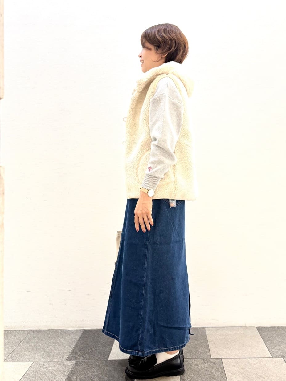 Haruさんの「Dessin｜【洗える】刺繍入りジャカードニット」を使ったコーディネート