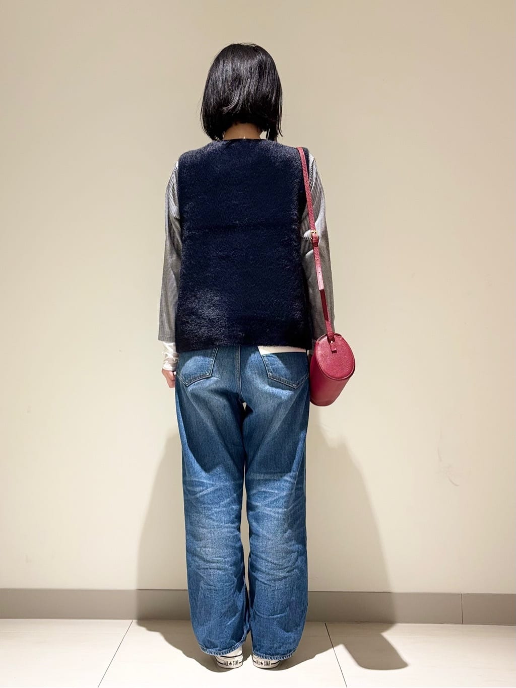 mayuさんの「Dessin｜【洗える】ファーヤーンジップジレ」を使ったコーディネート