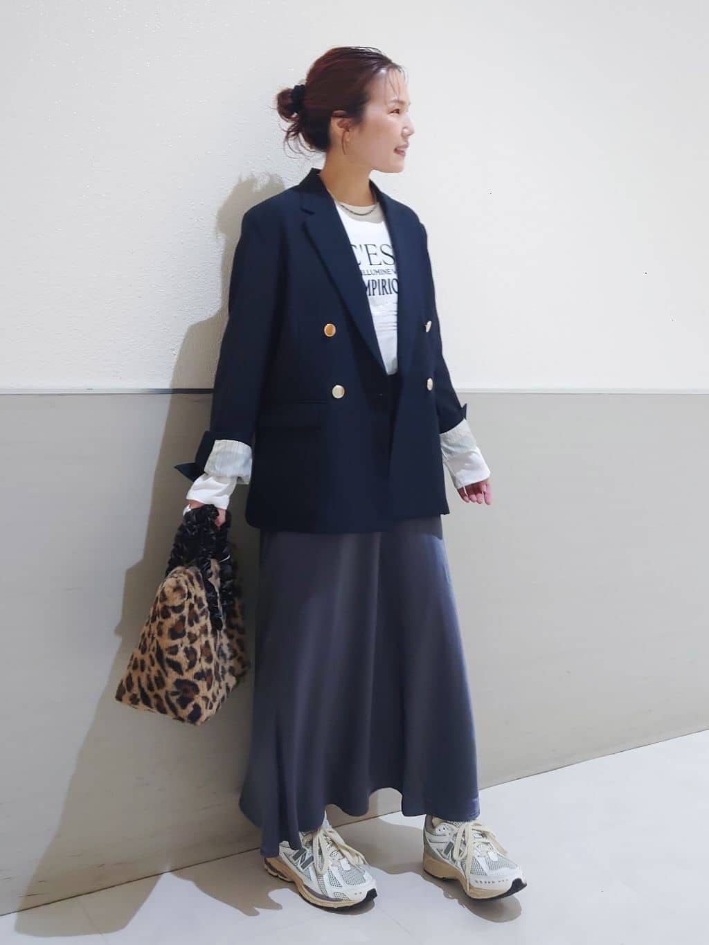 maruさんの「THE SHOP TK｜【今羽織るなら】ダブルブレストジャケット【セットアップ可/洗える】」を使ったコーディネート