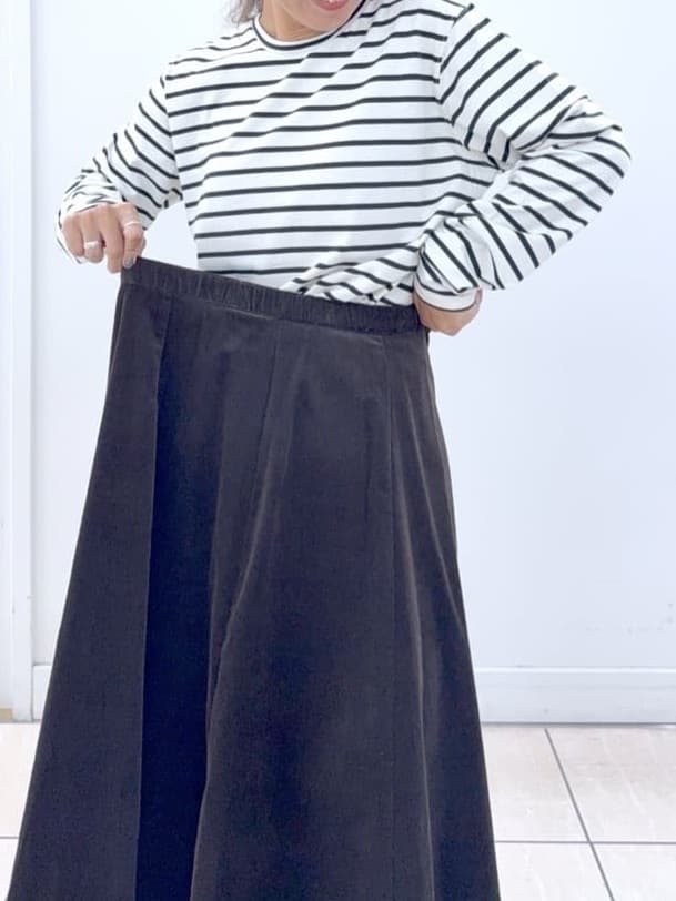 Osawaさんの「Dessin｜【選べる首元デザイン/洗える】クルーネックロングTシャツ」を使ったコーディネート