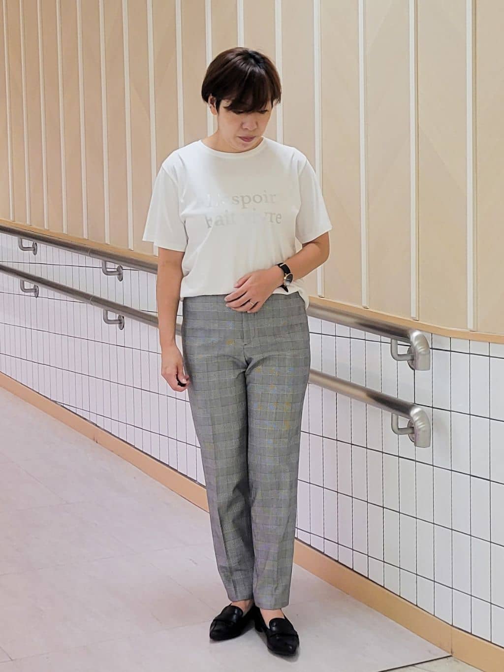 tomoさんの「COUP DE CHANCE｜【手洗い可／裏地なし／ウエスト絞り可】スタンド衿ブルゾン」を使ったコーディネート
