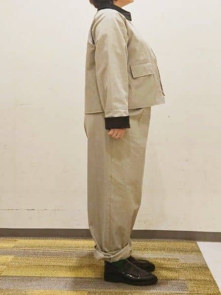 okayuさんの「THE SHOP TK｜カバーオールジャケット【洗える】」を使ったコーディネート