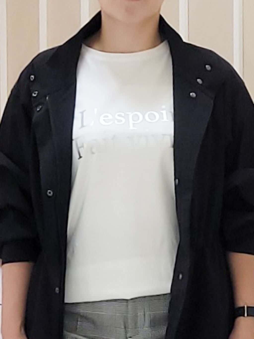 tomoさんの「COUP DE CHANCE｜【手洗い可／裏地なし／ウエスト絞り可】スタンド衿ブルゾン」を使ったコーディネート