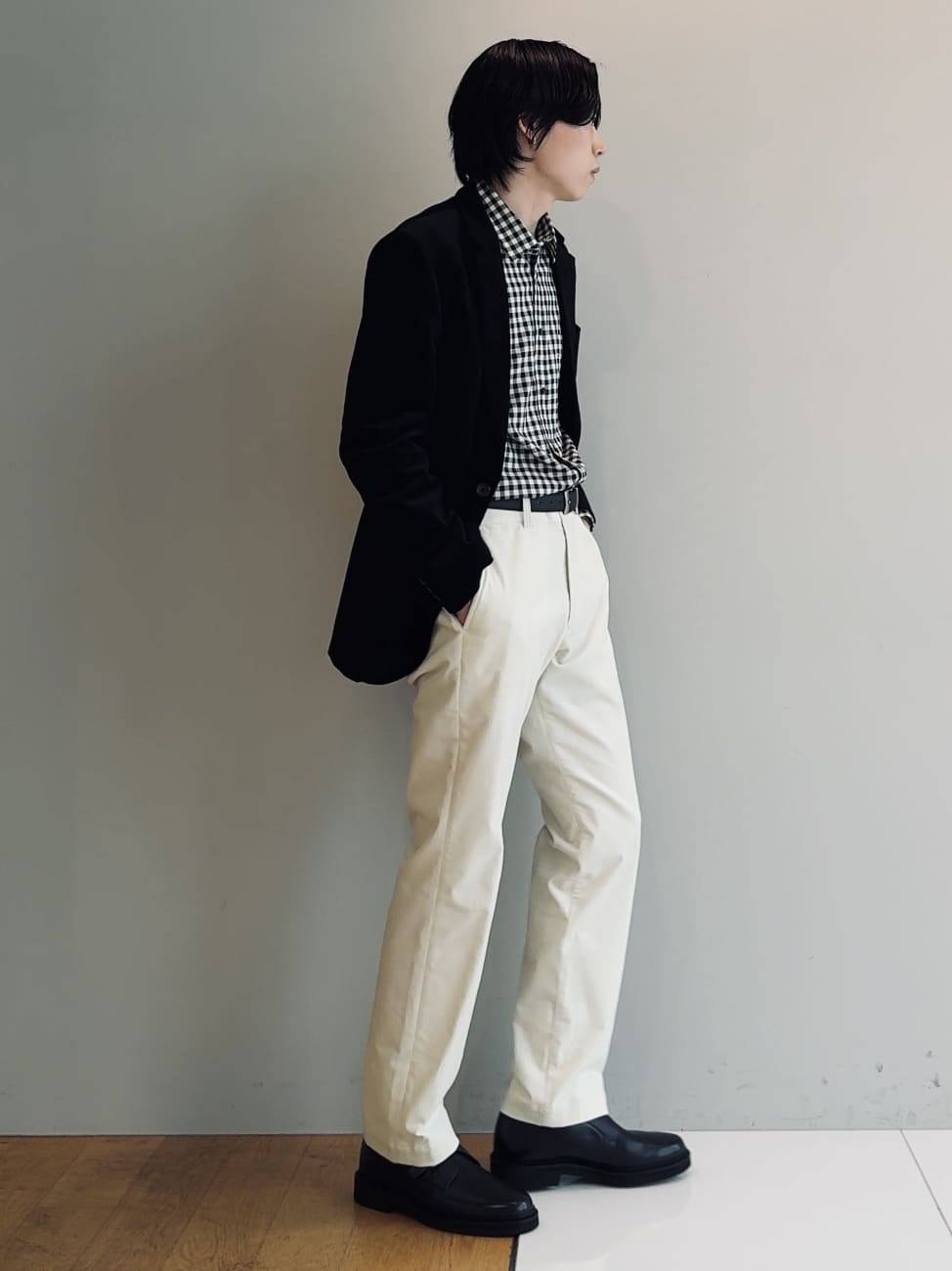Tightさんの「TAKEO KIKUCHI｜【Sサイズ～】ストレッチコーデュロイ ジャケット」を使ったコーディネート