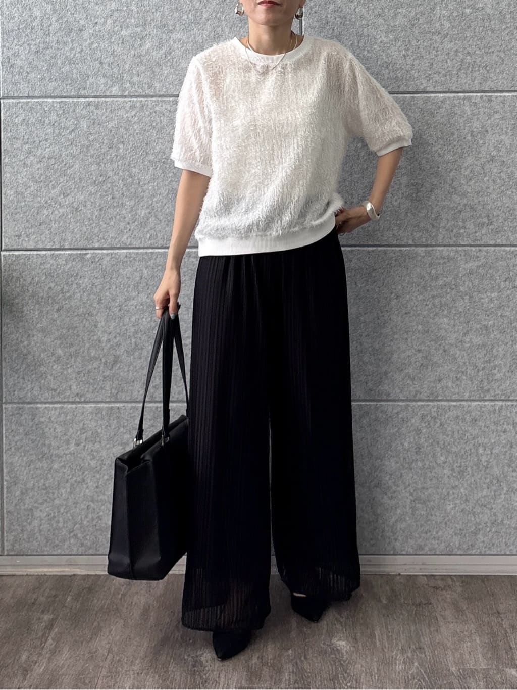 kotakiさんの「INDIVI｜ヘアリージャカードトップス」を使ったコーディネート