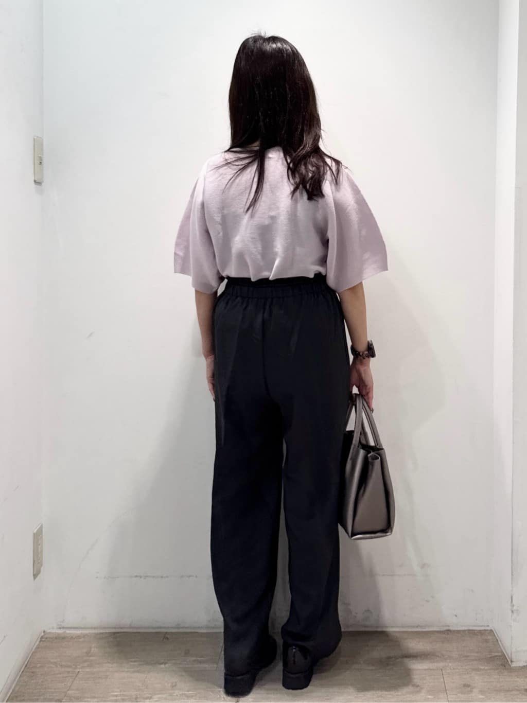 yuicciさんの「OPAQUE.CLIP｜ガーターボリュームスリーブニット【UVケア／洗濯機洗い可】」を使ったコーディネート