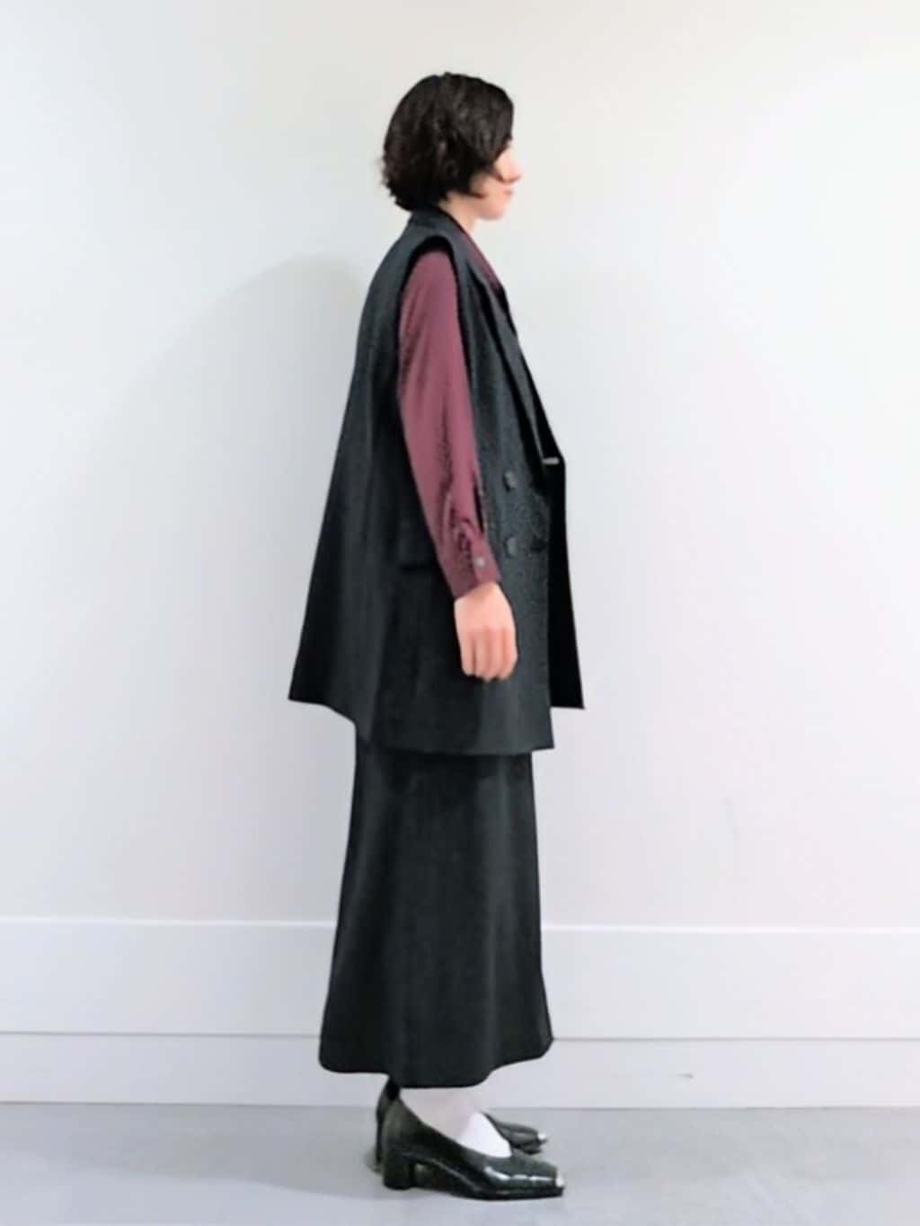 ミズタさんの「UNTITLED｜【セットアップ可/洗える】スラブテーラードカラージレ」を使ったコーディネート