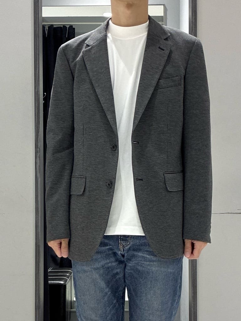 わいずみさんの「TAKEO KIKUCHI｜【None Of Stress】アクティブジャージ 千鳥 ジャケット」を使ったコーディネート