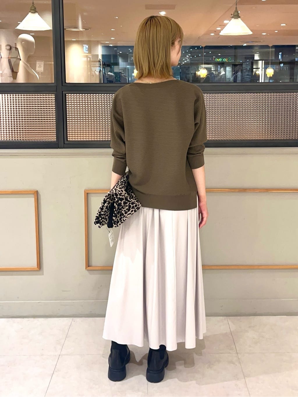 kumiさんの「INDIVI｜【洗える／体型カバー】美シルエットニット」を使ったコーディネート