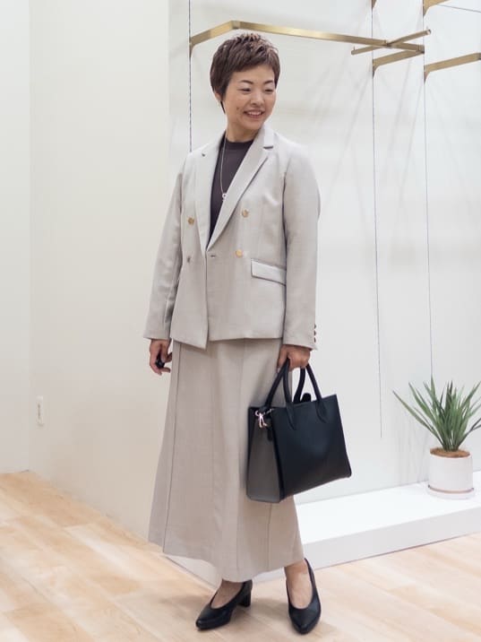 シュウコさんの「grove｜【カセット服/選べる着丈】洗濯機で洗えるオーバーシャツ」を使ったコーディネート