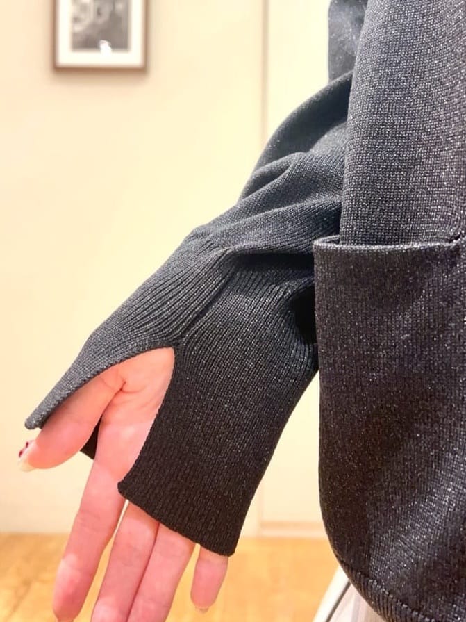 AIRIさんの「SHOO･LA･RUE｜【S-LL】女性らしさ漂うハートネック テレコ5分袖トップス」を使ったコーディネート
