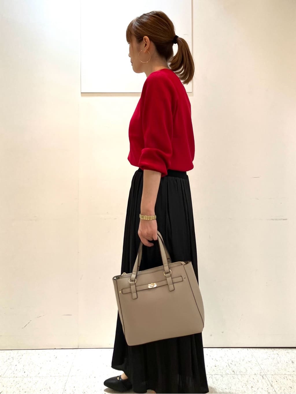 kozuさんの「Reflect｜【選べる6色／長く着られる◎】ボートネックニット」を使ったコーディネート