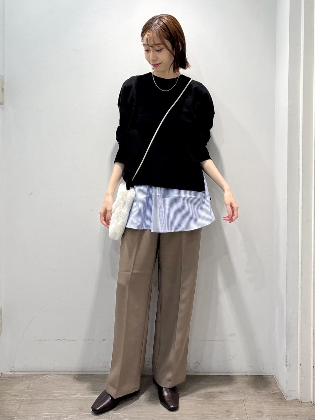 ぶまりんさんの「OPAQUE.CLIP｜《SS-LLサイズ》ストレッチ美脚イージーワイドパンツ【防シワ／洗濯機洗い可】」を使ったコーディネート